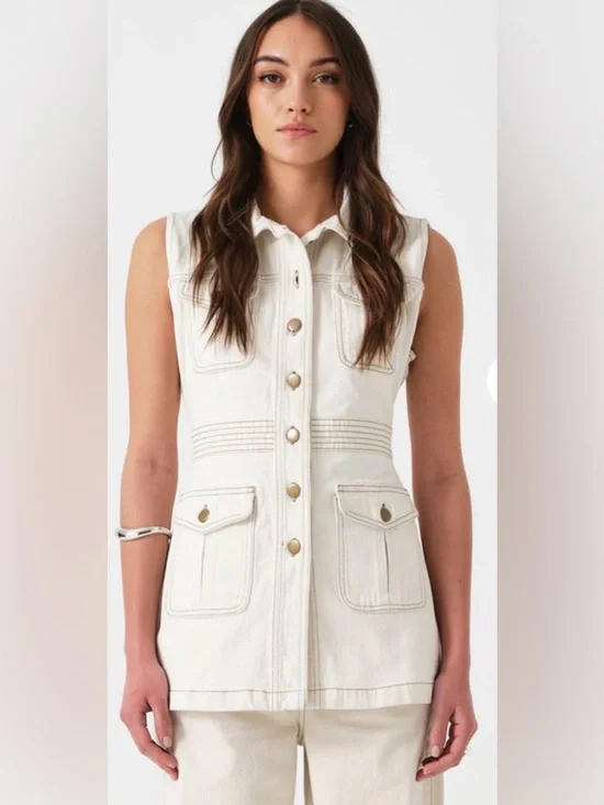 Seventy + Mochi ecru Ani Vest - Picture 5 of 5